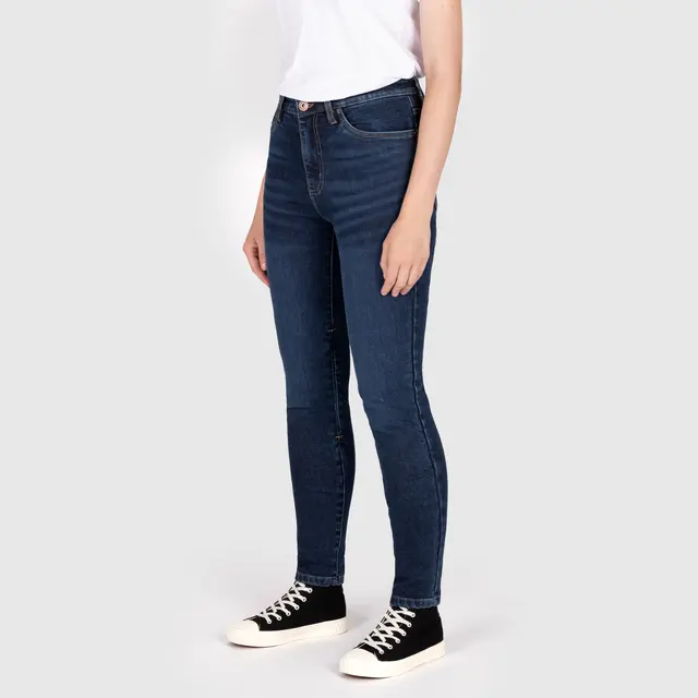 Knox Colton Skinny Dame Jeans XS 8 reg, blå 