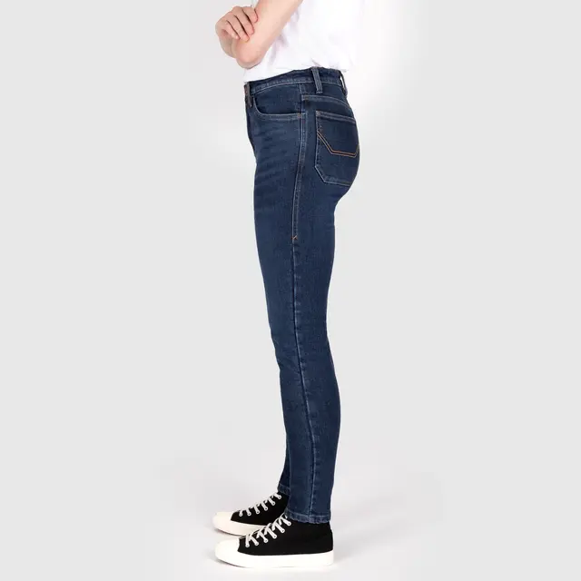 Knox Colton Skinny Dame Jeans XS 8 reg, blå 