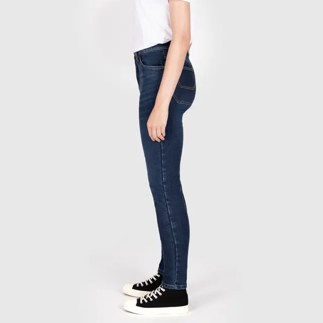 Knox Colton Skinny Dame Jeans XS 8 reg, blå 