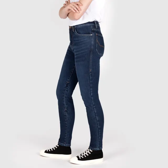 Knox Colton Skinny Dame Jeans XS 8 reg, blå 