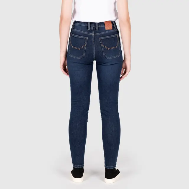 Knox Colton Skinny Dame Jeans XS 8 reg, blå 