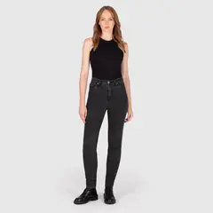 Knox Colton Skinny Dame Jeans XS 8 reg, sort