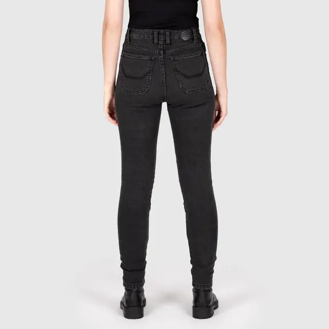 Knox Colton Skinny Dame Jeans XS 8 reg, sort 