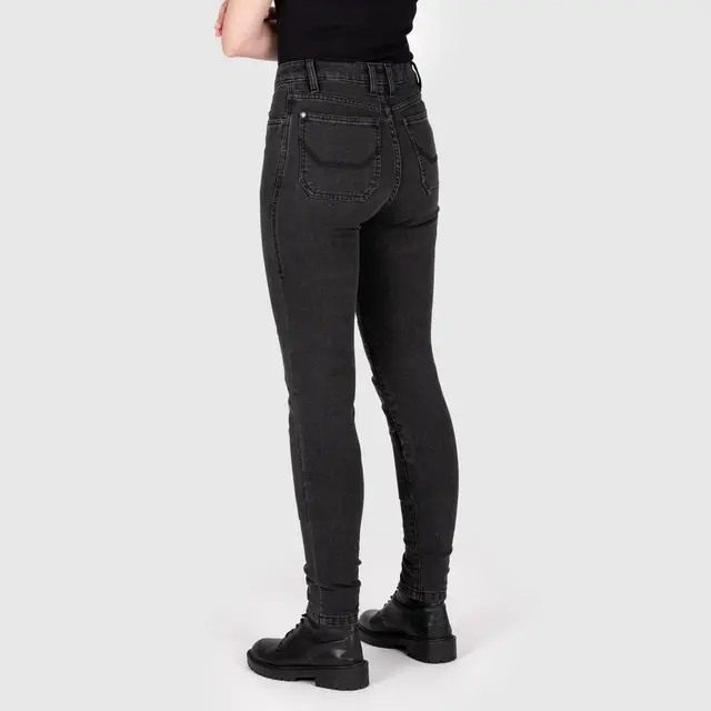 Knox Colton Skinny Dame Jeans XS 8 reg, sort 