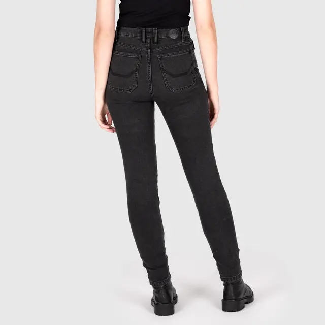 Knox Colton Skinny Dame Jeans XS 8 reg, sort 