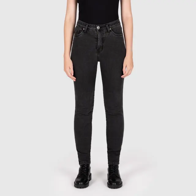 Knox Colton Skinny Dame Jeans XS 8 reg, sort 
