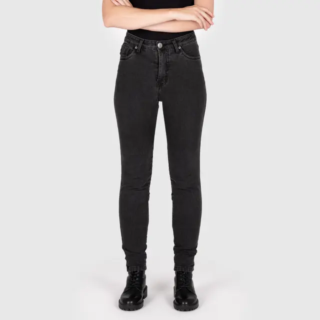 Knox Colton Skinny Dame Jeans XS 8 reg, sort 