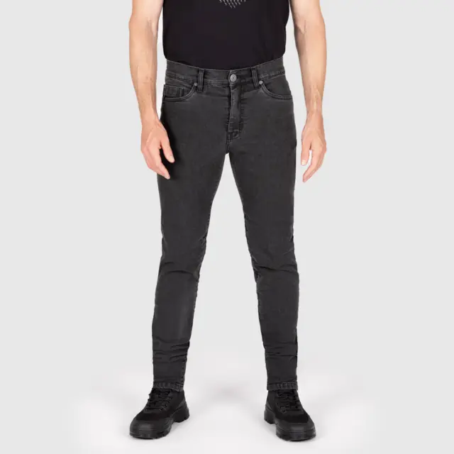 Knox Colton Slim Jeans Grå 38 Kort Supersoft Charcoal 