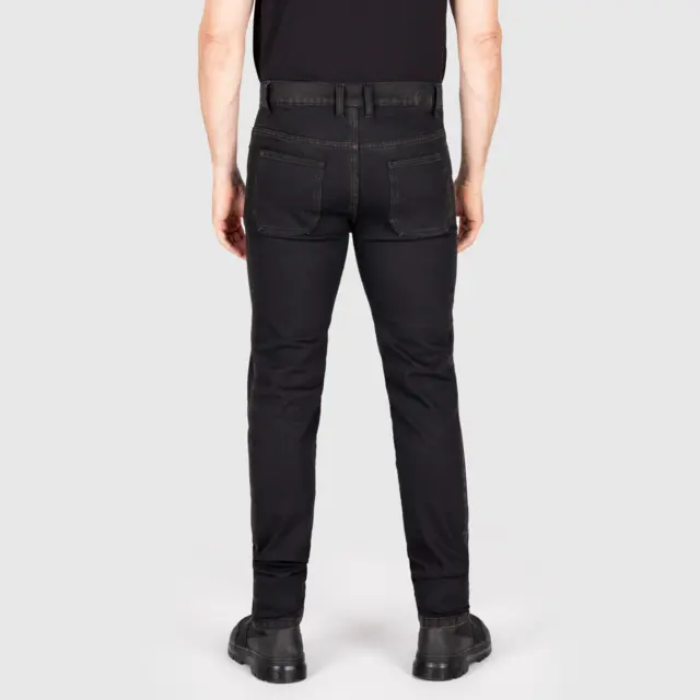 Knox Colton Slim Jeans Sort 32 Aged Black Rust 