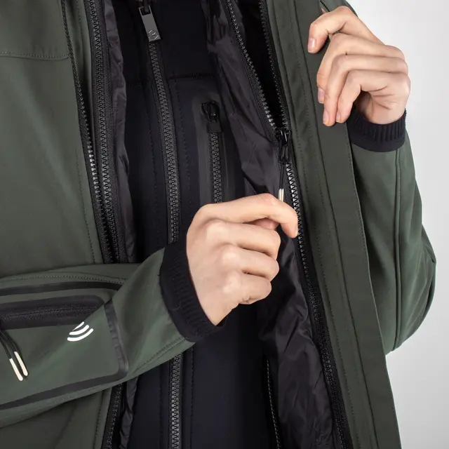 Knox Dual Pro 3 in 1 Sort Damejakke L Varmelag for Knox beskyttelsejakker 
