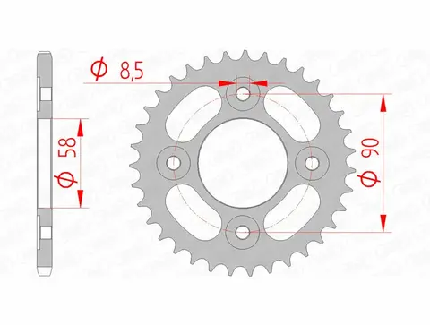 AFAM  Bakdrev 420 34T Honda MSX 125 (21-)