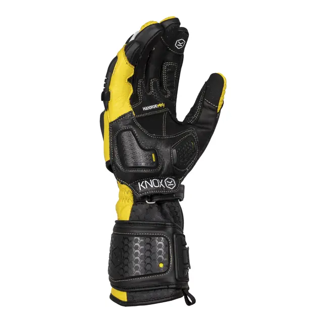 Knox Handroid MK5 Hanske Gul L Unik og sikker racing/sport hanske 