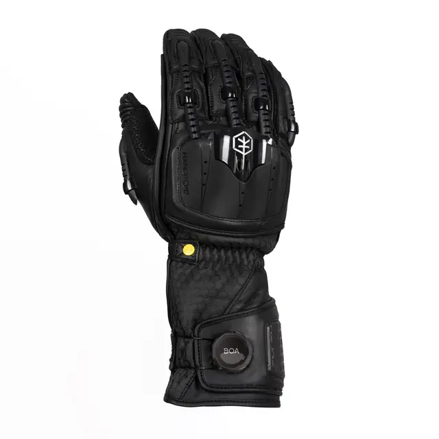 Knox Handroid MK5 Hanske Sort XS Unik og sikker racing/sport hanske 