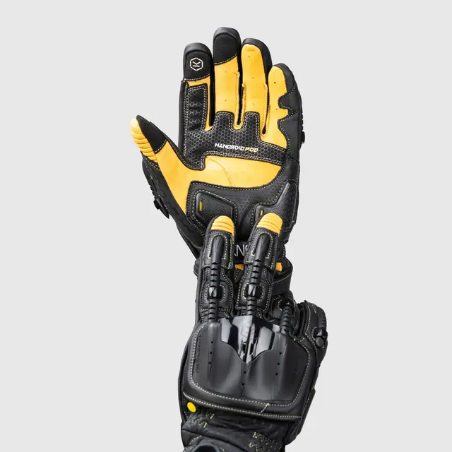 Knox Handroid POD MK5 hanske Gul S Black/Sand 