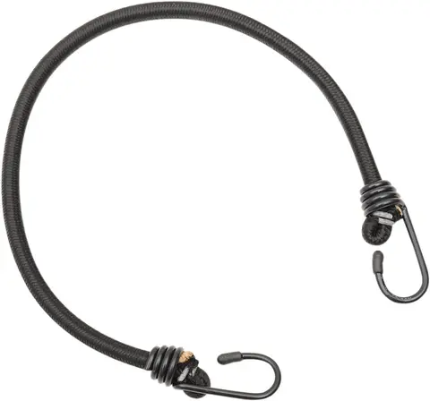 Parts Unlimited Bungee Cord Blk 24"2 Ho Bungee Cord 2 Hooks 24" Black