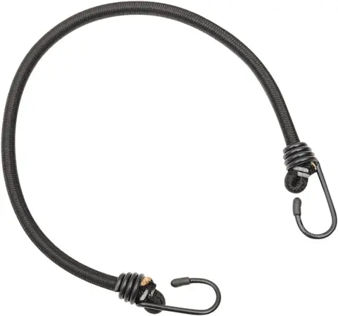 Parts Unlimited Bungee Cord Blk 24&quot;2 Ho Bungee Cord 2 Hooks 24&quot; Black