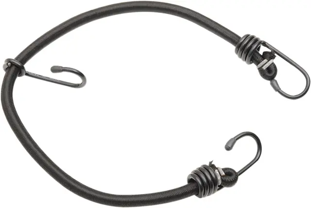 Parts Unlimited Bungee Cord Blk 24"3 Ho Bungee Cord 3 Hooks 23" Black 