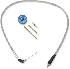 Moose Racing Carb Cvr/Cable-Blstr Blu Carburetor Cap Kit Blue Yamaha