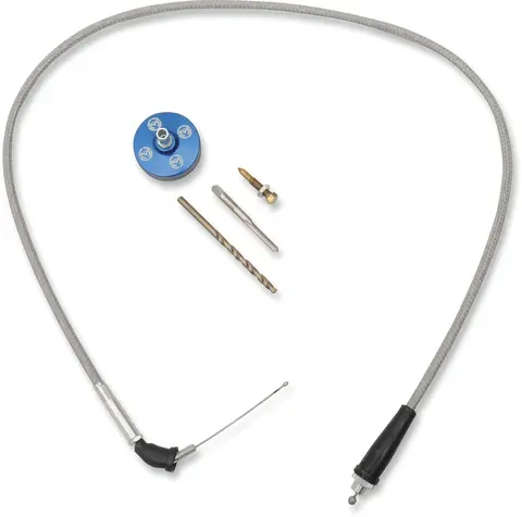 Moose Racing Carb Cvr/Cable-Blstr Blu Carburetor Cap Kit Blue Yamaha