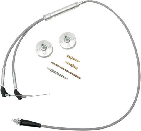 Moose Racing Carb Cvr/Cable-Bansh Pol Carburetor Cap Kit Polished Yamaha