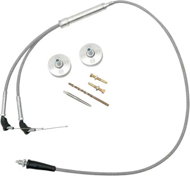 Moose Racing Carb Cvr/Cable-Bansh Pol Carburetor Cap Kit Polished Yamaha 