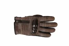 Motostyle Classic Zip Hansker S Robust skinnhanske i retro design