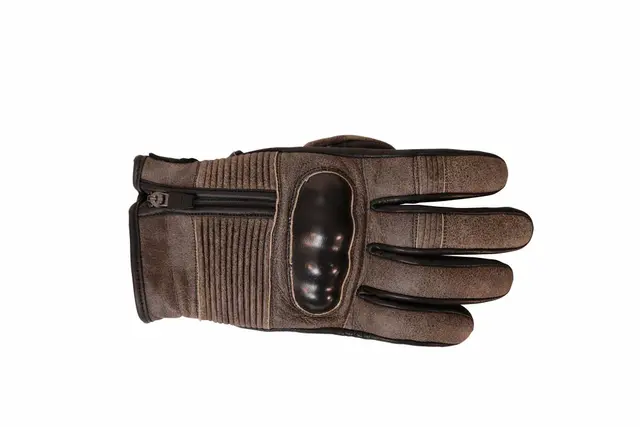 Motostyle Classic Zip Hansker S Robust skinnhanske i retro design 