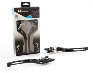 V-Parts Brettbare Hendler,Brems &amp; Clutch Kawasaki. Svart &amp; Aluminium