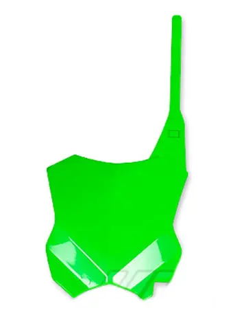UFO Front Number Plate Neon Green Kawa