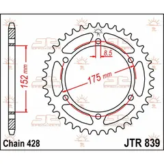 Bakdrev Jtr839-53T Til Wr125X/R