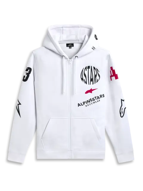 Alpinestars Variegate Zip Hoodie Hvit S 