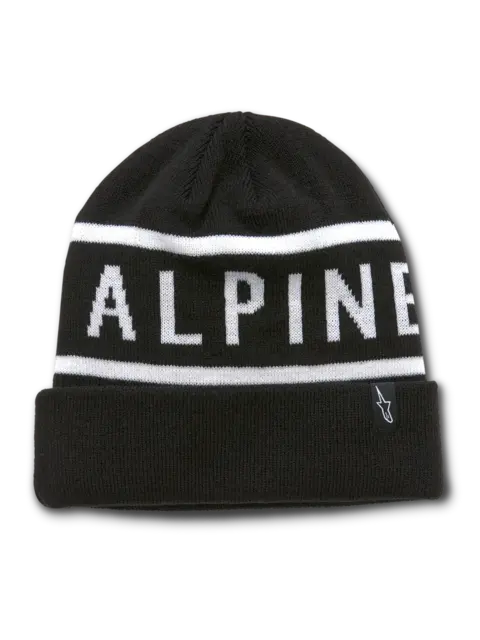 Alpinestars - Lue Med Oppbrett Sort/Hvit - Unisex 