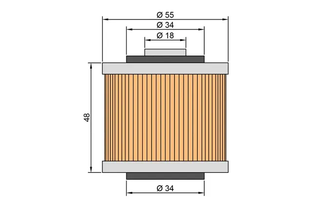 Twin Air HF145 Oljefilter 