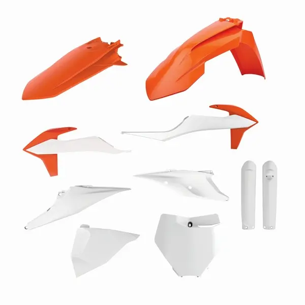 Polisport komplett plastkit KTM 19+ Orange og hvit 