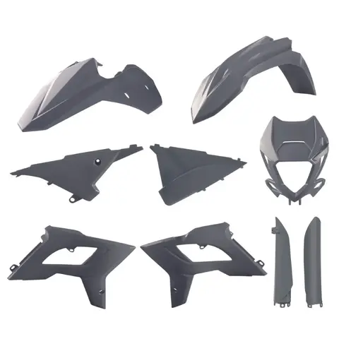 Polisport plastkit Beta Gr&#229; 13-17 Beta Enduro 125-480 13-17