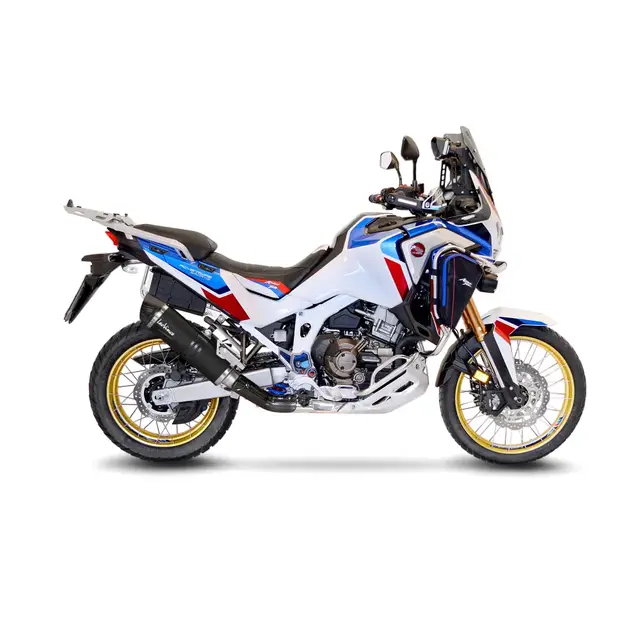 Leovince Lv One Evo Black Edition Slip- Sbk Lv One Evo Black Honda Crf 1100 L A 