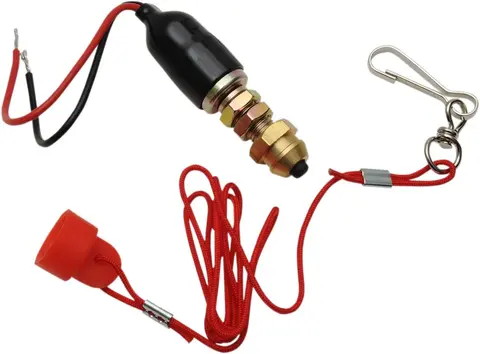 Parts Unlimited Switch-Tether Engine Kill Switch With Tether