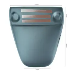 Pyramid Ductail Classic Matte Black - Rear Protection