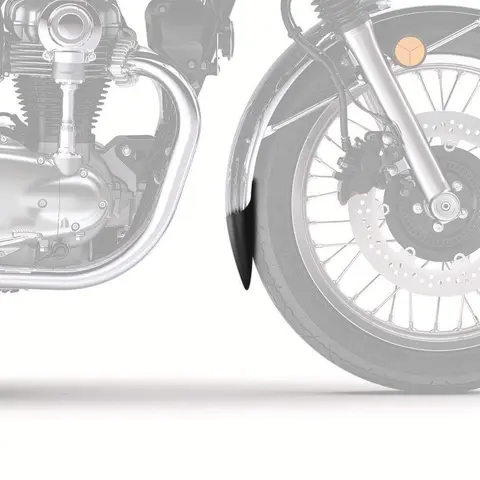 Pyramid Extenda Fenda (chrome guard only Matte Black | Kawasaki W 400 2006&gt;2009