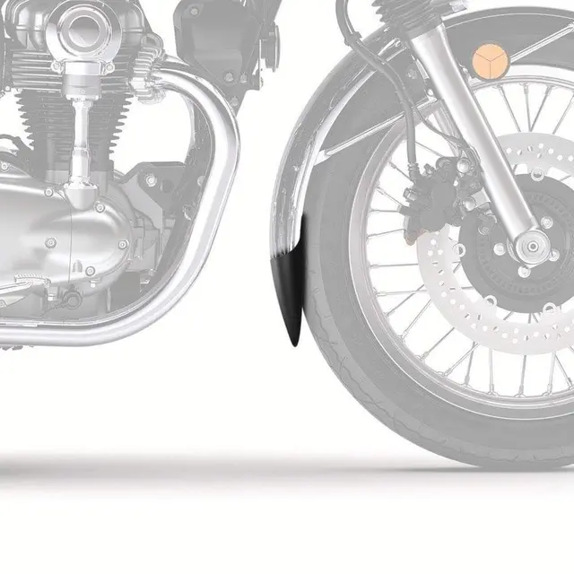 Pyramid Extenda Fenda (chrome guard only Matte Black | Kawasaki W 400 2006>2009 