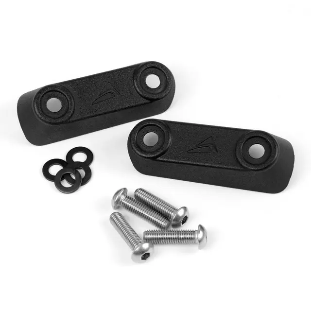 Pyramid Rear Peg Blanking Blocks Matte Black | Yamaha MT-10 2016> 