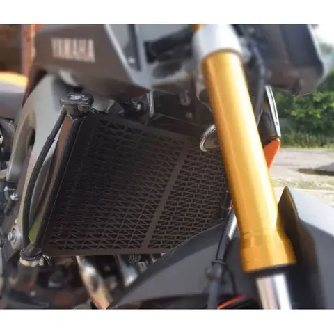 Pyramid Radiator Guard Matt Sort - Yamaha MT-09 2013&gt;2016