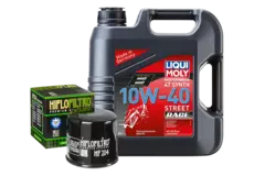 Liqui Moly 10W-40 & Hiflo HF204 4 liter helsyntetisk olje og oljefilter