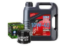 Liqui Moly 10W-40 & Hiflo HF204 4 liter helsyntetisk olje og oljefilter