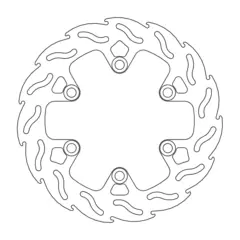 Moto-Master Bremseskive Flame Bak - 240mm