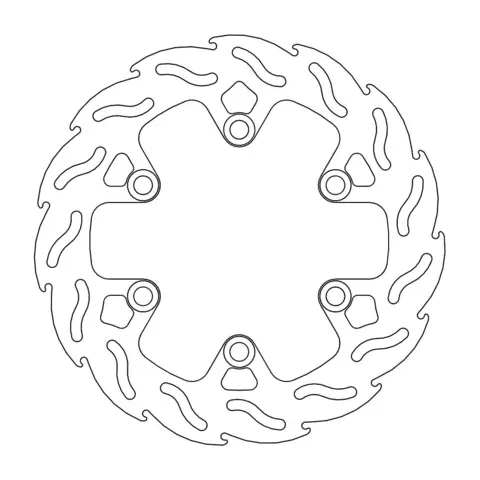 Moto-Master Bremseskive Flame Bak - 240mm