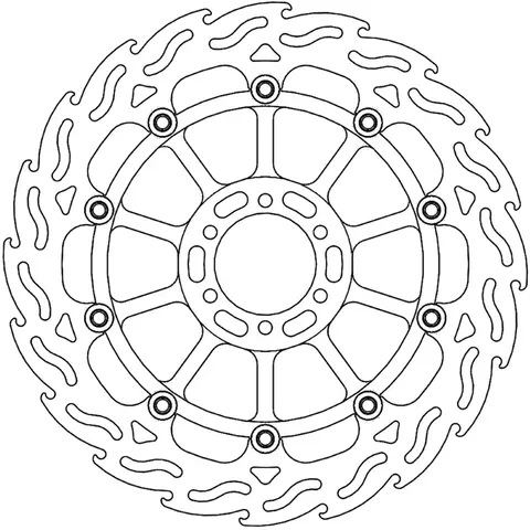 Moto Master Bremseskive Flame Front. KTM 390 Adventure/RC 390