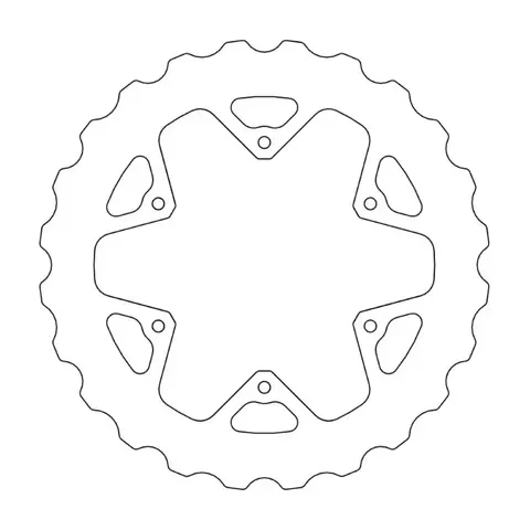 MotoMaster Nitro Mud Br.skive Bak Yamaha 245mm