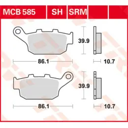 TRW Bremseklosser Sintered MCB585SH