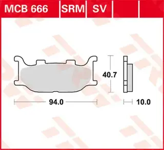 TRW Bremseklosser Sinter Fram